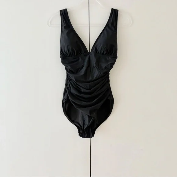 NWT J.Crew Ruched V-neck One-piece – Size 6 - Picture 10 of 12